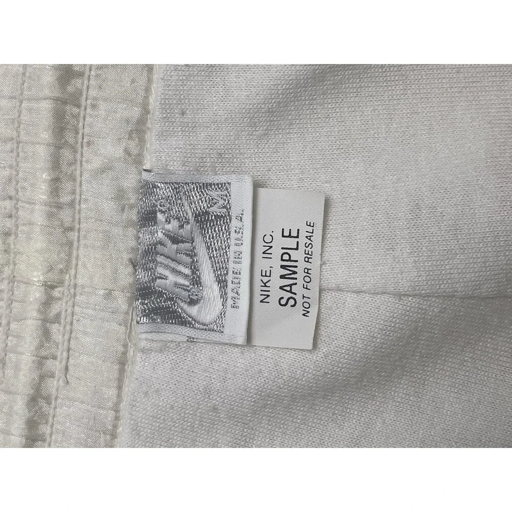 VTG NIKE white Tag Made In USA white Athletic Windbreaker Pants Zip Ankle Size M